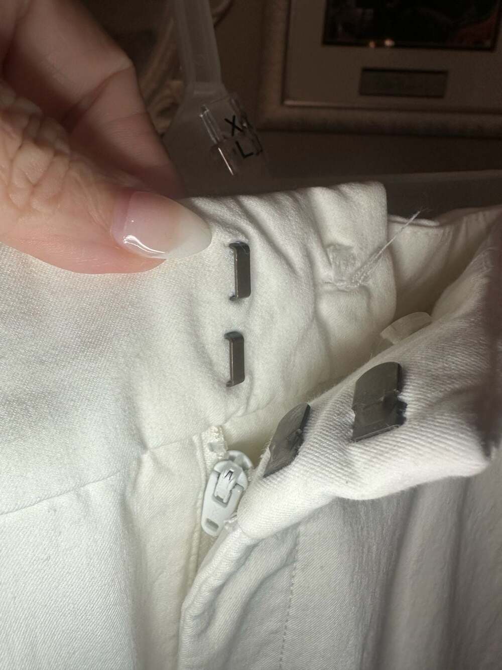 Old Navy High-Rise Pixie Secret-Smooth Pocket White Skinny Ankle Pants Size 14 - Picture 4 of 6